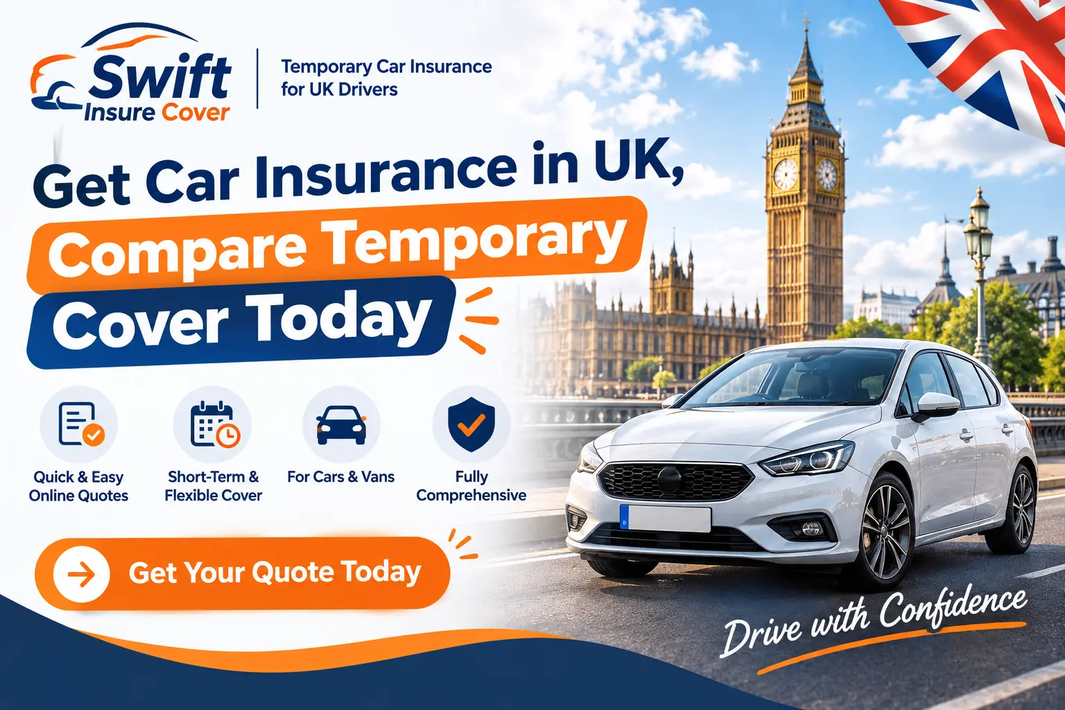Get Car Insurance in UK, Compare Temporary Cover Today 